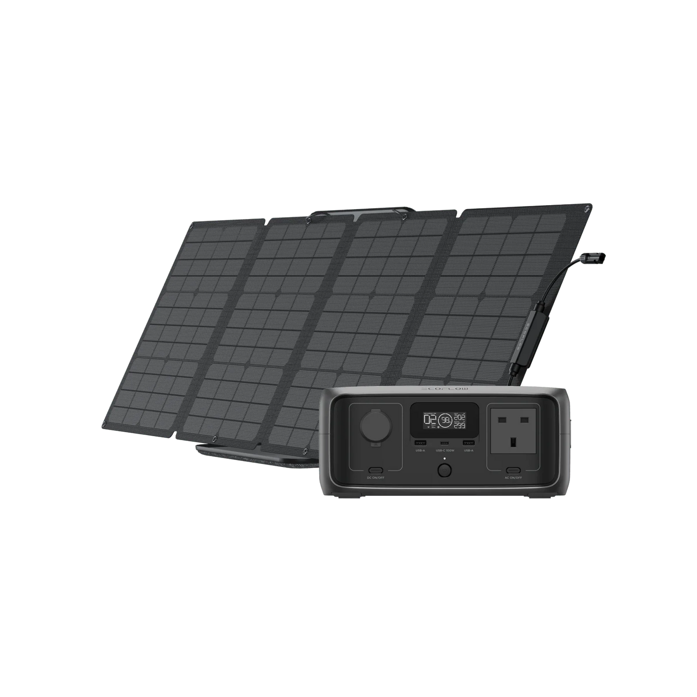 EF Portable Power Station RIVER 3 UPS, 245Wh LiFePO4 Battery Power Station