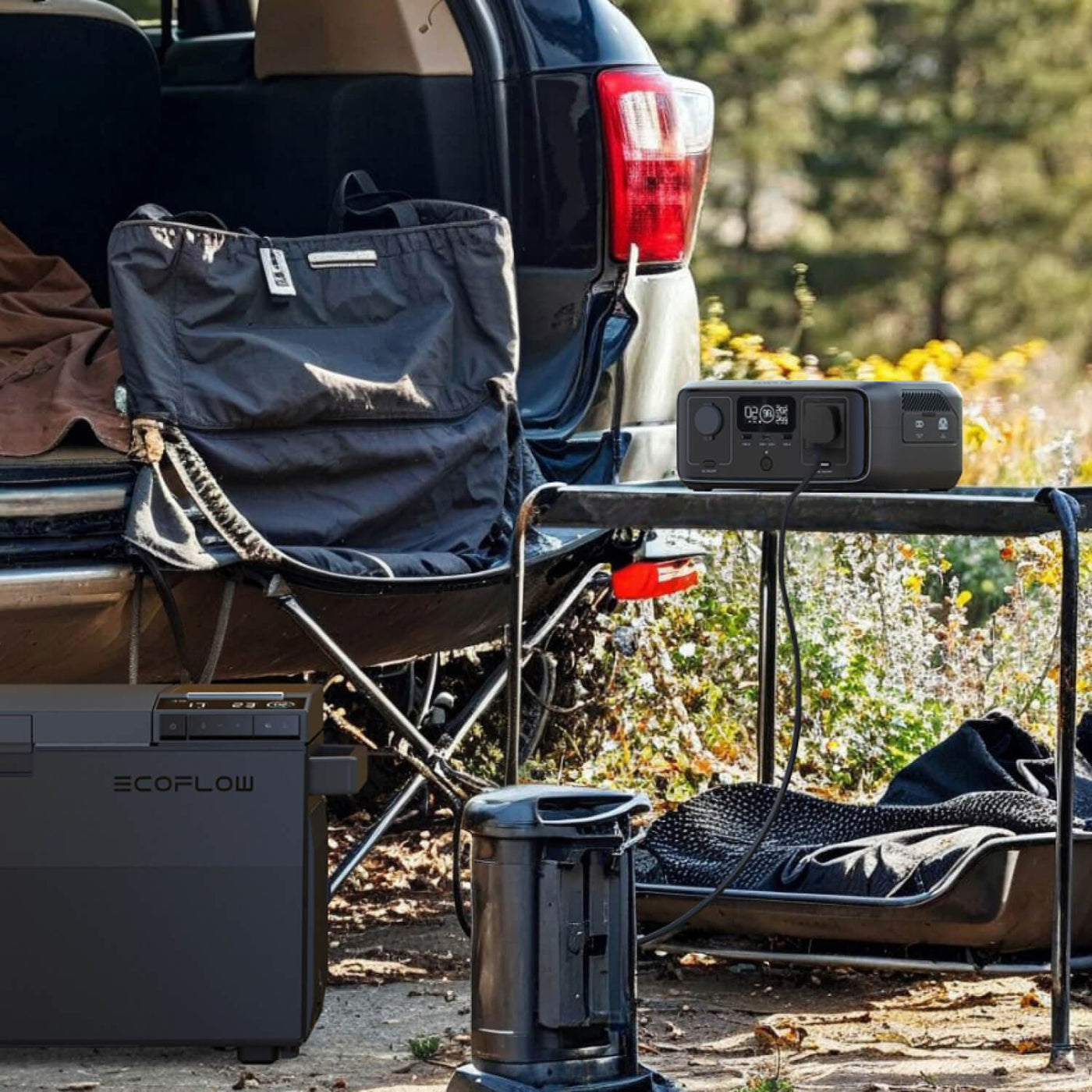 EF Portable Power Station RIVER 3 UPS, 245Wh LiFePO4 Battery Power Station