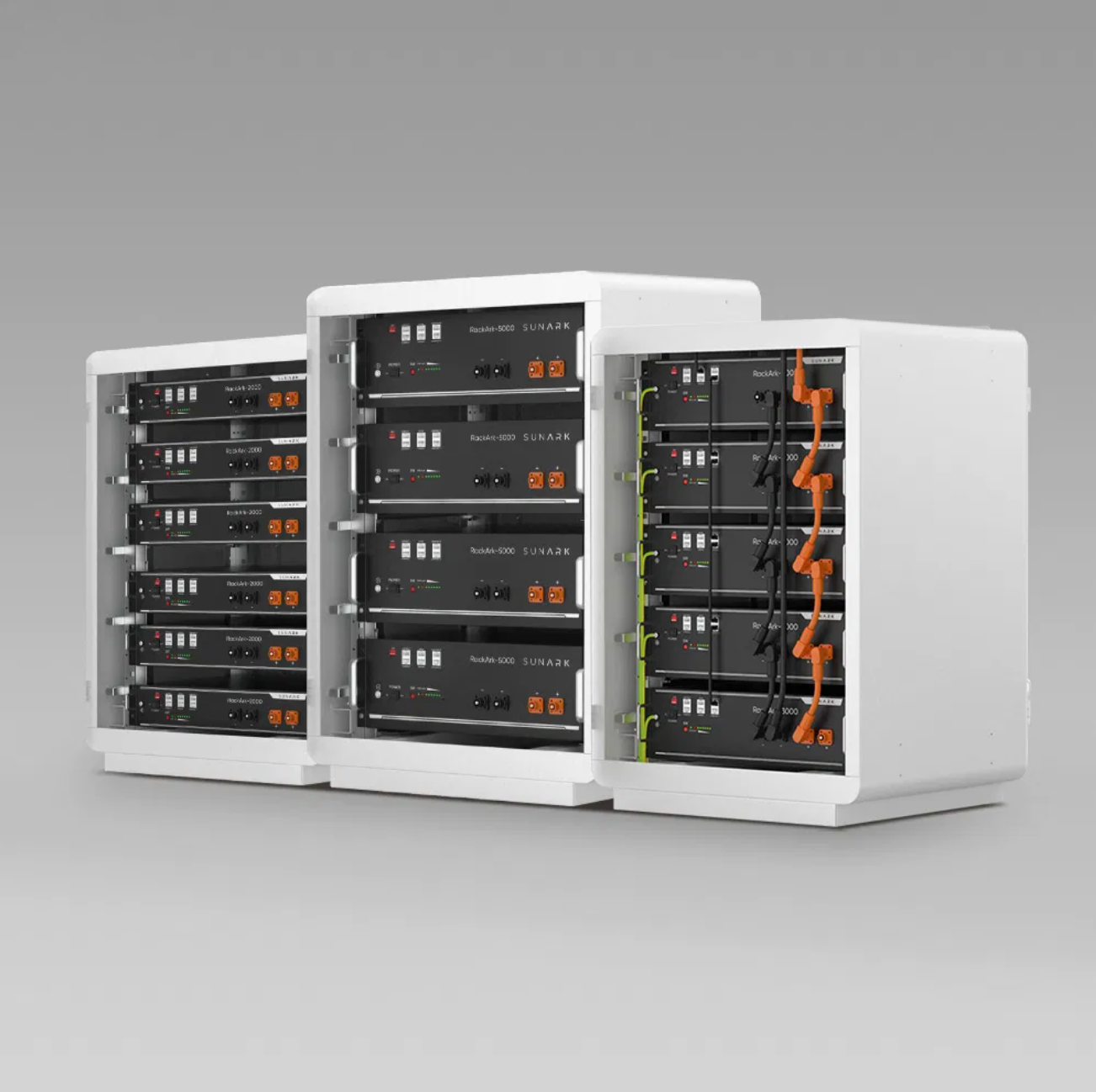 Us3000 RockArk-3000 25.6V 48V 51.2V 200ah 3.5 KWh Battery with LCD